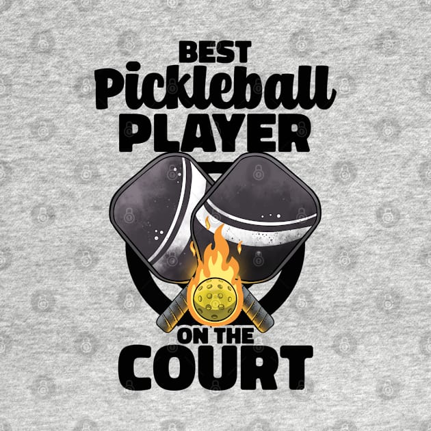 Best Pickleball Player Funny Pickleballer Lucky Pickleball by MerchBeastStudio